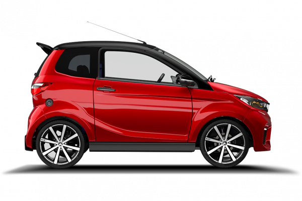 AIXAM - auto od 15 let City City GTO červená zboku