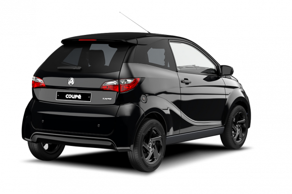 AIXAM - auto od 15 let Coupé Pohled zezadu - cupevo černá