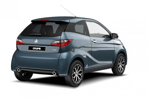 AIXAM - auto od 15 let Coupé Pohled zezadu - titan